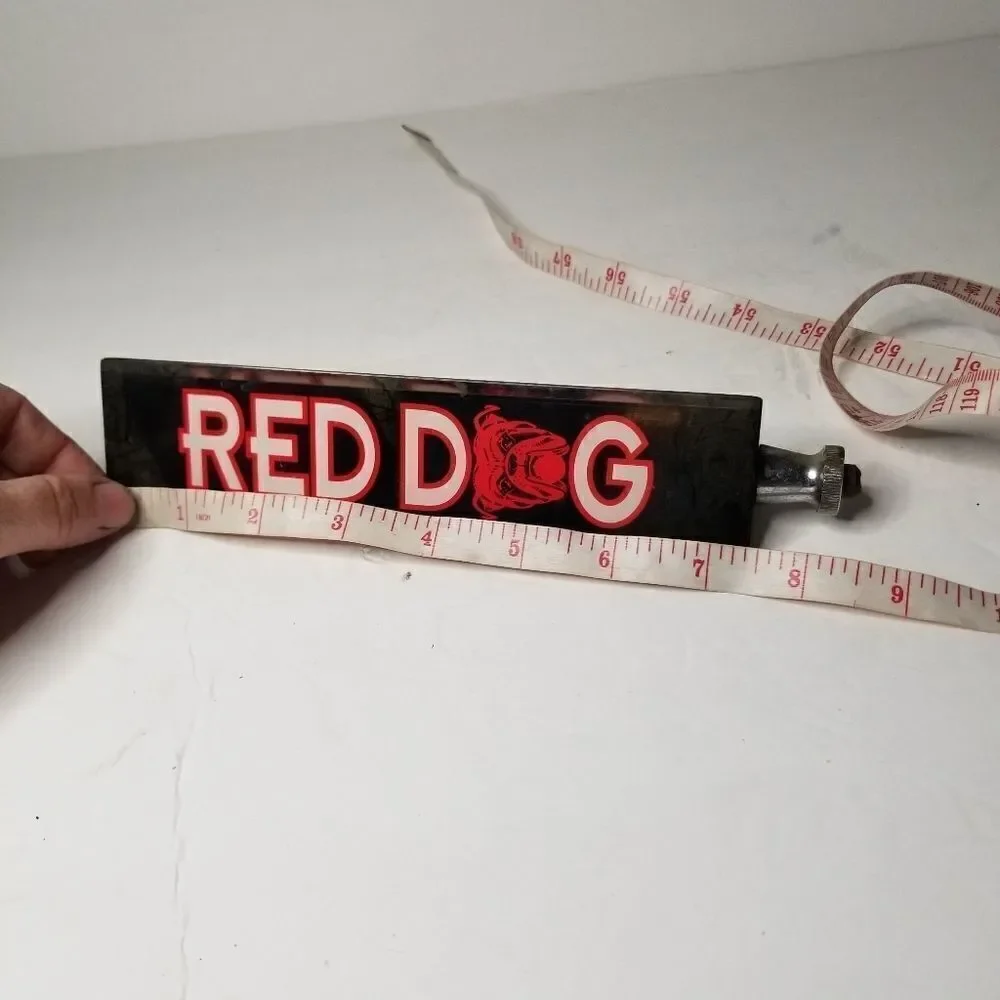 Red Dog beer tap vintage advertising piece